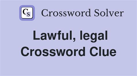 legal hold crossword clue|Crossword Clue .